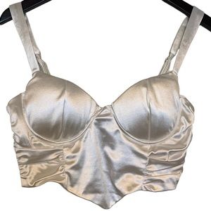 Better Be Ciara Satin Corset Crop Top